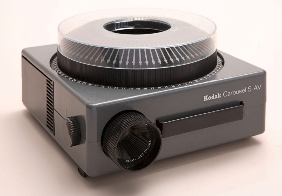 Diaprojektor Kodak Carousel. Entwurf Hans Gugelot, 1963. Foto Ernst