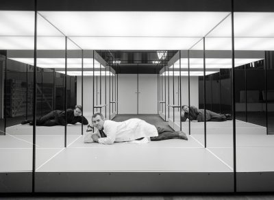 Ansichten des Messestandes für die Fima SONOR auf der Frankfurter Frühjahrsmesse, Fotograf k.A., 1960, (c) HfG-Archiv Ulm