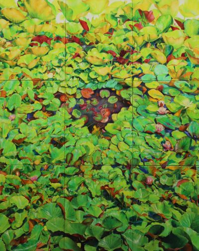 Anselma Murswiek, Der Unendliche garten, Öl auf Leinwand, 2017-18, Courtesy by the artist