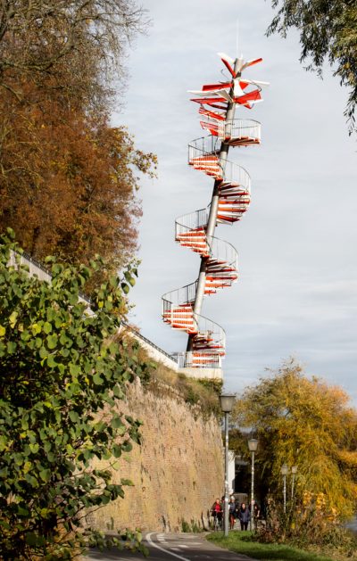 BrunnerRitz, Berblingerturm, 2020, Stahl, Beton, 6-Kanal Sound, Licht, Foto Hermann Reichenwallner, (c) VG Bild-Kunst, Bonn 2021