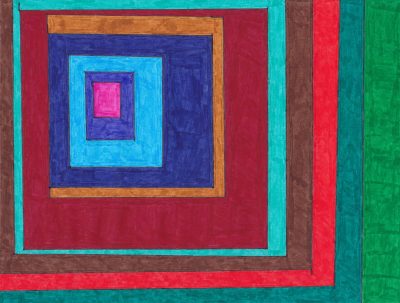 Luise Reinholz, Umgedrehte Fenster, Zeichnung, 2020