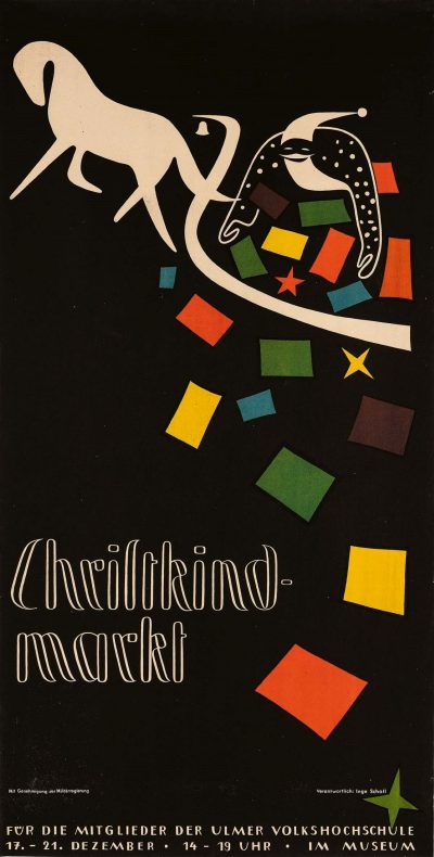 Otl Aicher, Christkindmarkt, 1947, © Florian Aicher HfG-Archiv - Museum Ulm