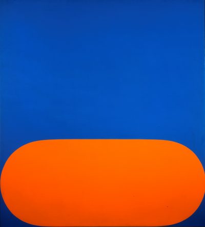 Ellsworth Kelly, Orange Blue, 1964-65, Öl auf Leinwand, Museum Ulm, © Ellsworth Kelly Foundation