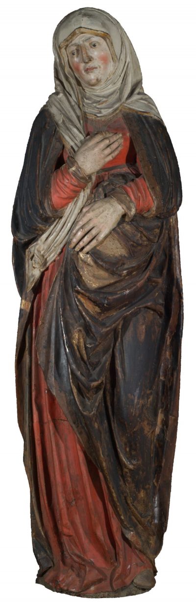 Trauernden Maria unter dem Kreuz, Holzskulptur, ca. 1530, Museum Ulm, Foto Anna-Laura Scheiger