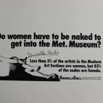 Guerillia Girls, Do women have to be naked to get into the met. Museum, 1989, Flugblatt signiert