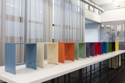 Max Bill, Ulmer Hocker, Fotografie Oleg Kuchar © HfG-Archiv / Museum Ulm