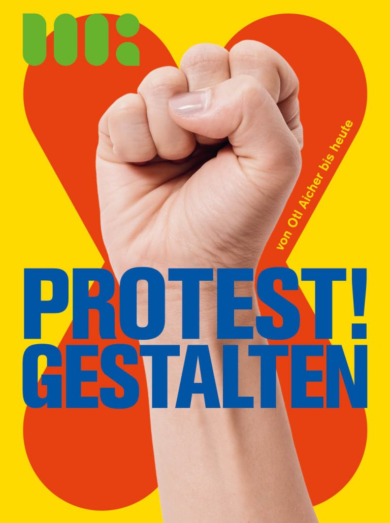Ausstellungskatalog Protest! gestalten (Cover), Museum Ulm, Gestaltung MüllerHocke GrafikDesign