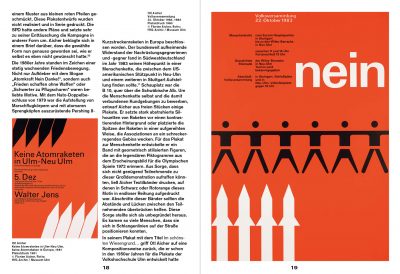 Ausstellungskatalog Protest! gestalten (Otl Aicher), Museum Ulm, Gestaltung MüllerHocke GrafikDesign