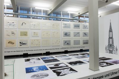 The exhibition "Hans Dieter Schaal. Ulm Minster meets Lake Constance", photograph by Oleg Kuchar © HfG-Archiv Museum Ulm