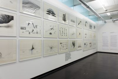 The exhibition "Hans Dieter Schaal. Ulm Minster meets Lake Constance", photograph by Oleg Kuchar © HfG-Archiv Museum Ulm