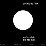 Grafik: Vor schwarzem Hintergrund mittig ein weißer Kreis